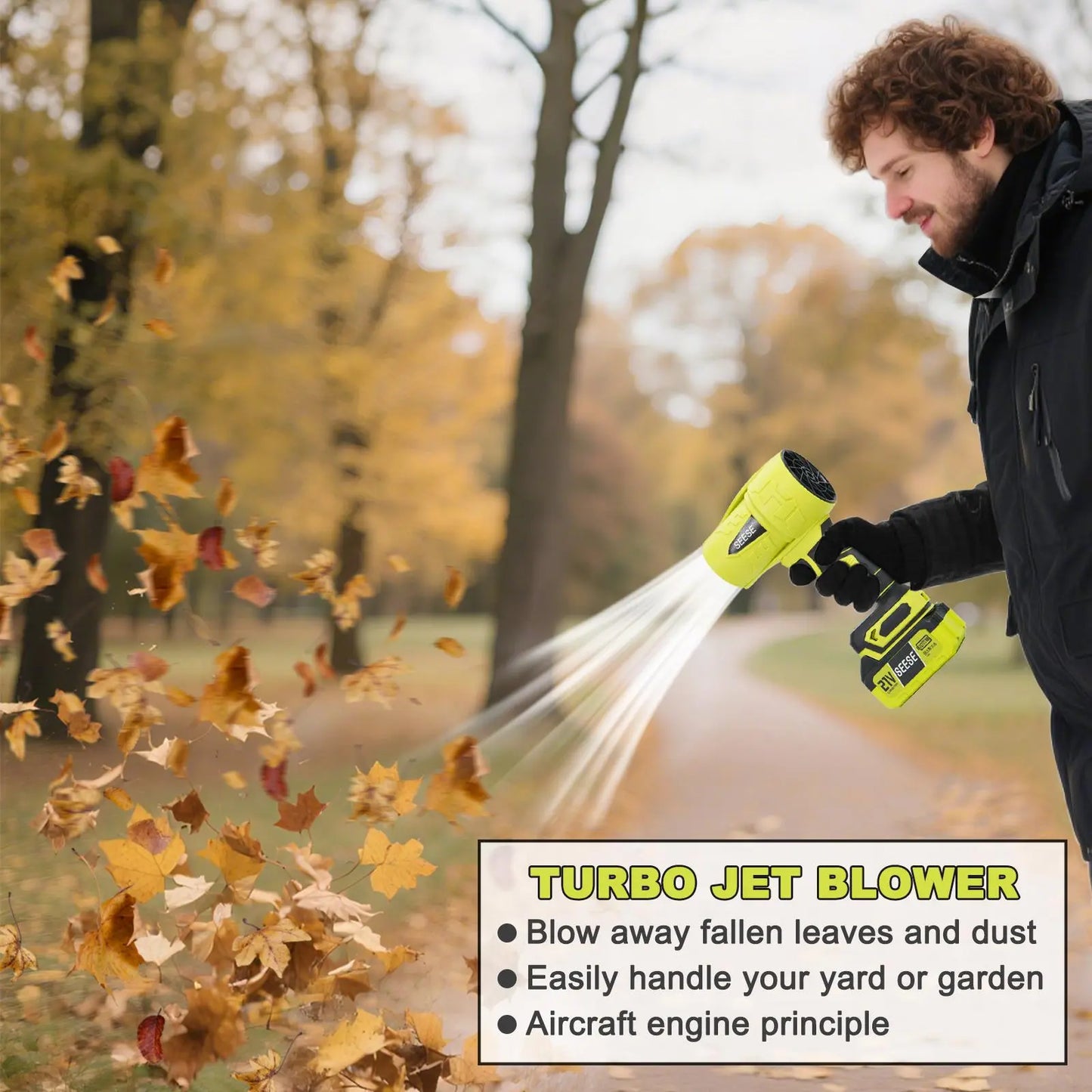 Cordless Leaf Blower with Brushless Motor & Battery