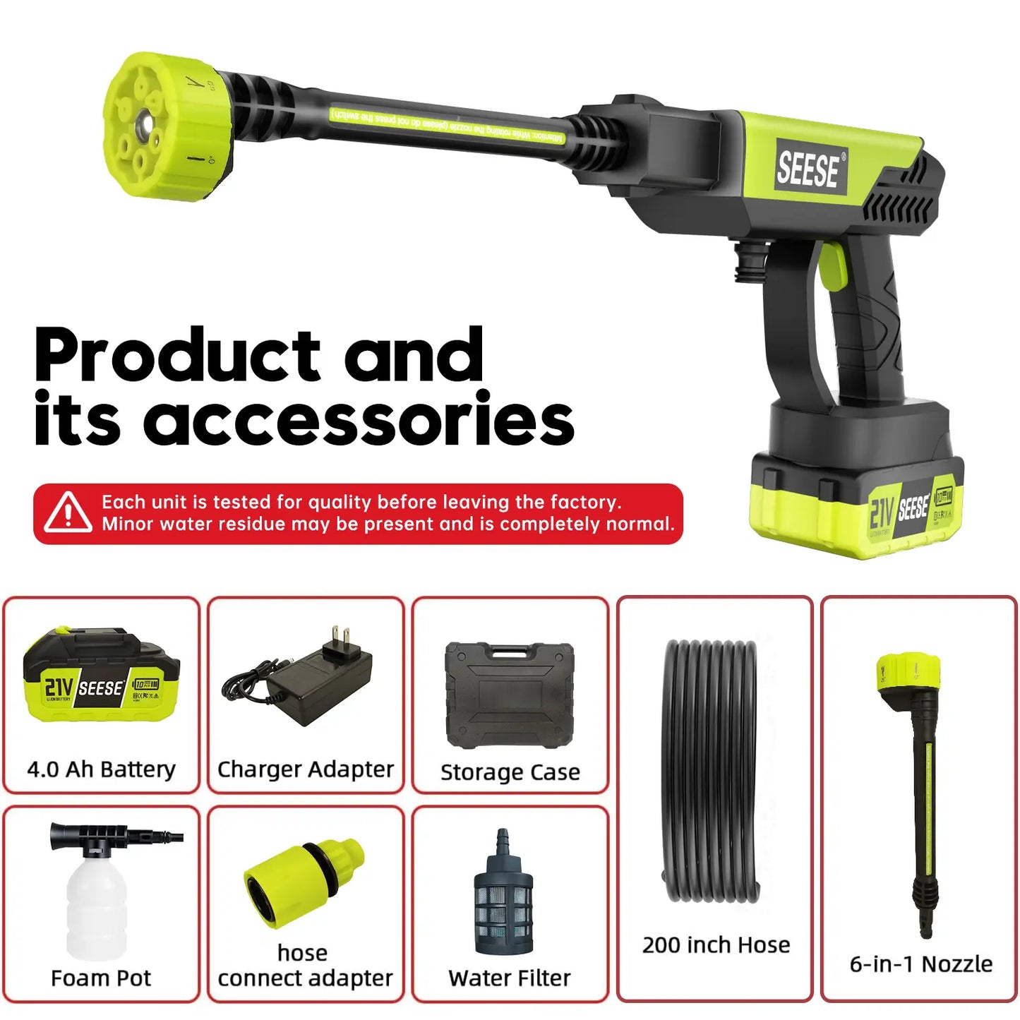Cordless Pressure Washer for Car Washing Garden & Home