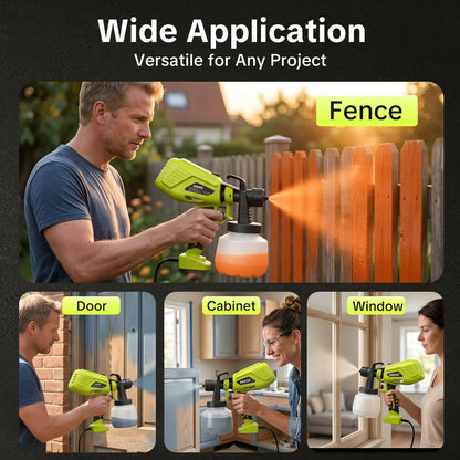 Electric Paint Sprayer 1200ml with 4 Nozzles & Adjustable Flow