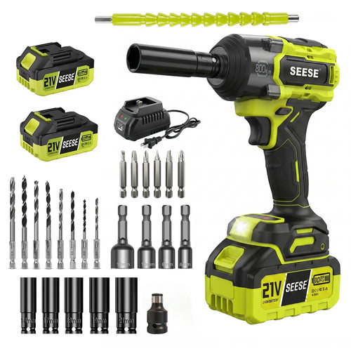 Cordless Impact Wrench 590 FT-LBS for Auto & Home Repair