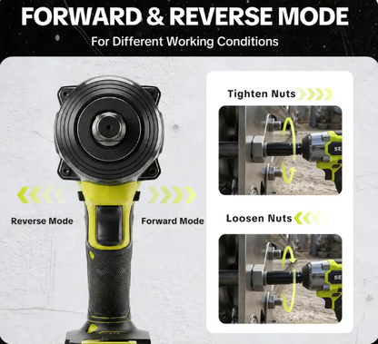 Cordless Impact Wrench 590 FT-LBS for Auto & Home Repair